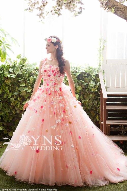 ウエディングドレス カラードレス 前撮り ピンク - スーツ・フォーマル
