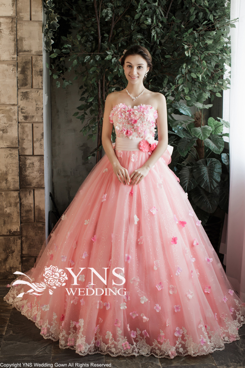 YNS wedding カラードレス ピンクフォーマル/ドレス - dibrass.com