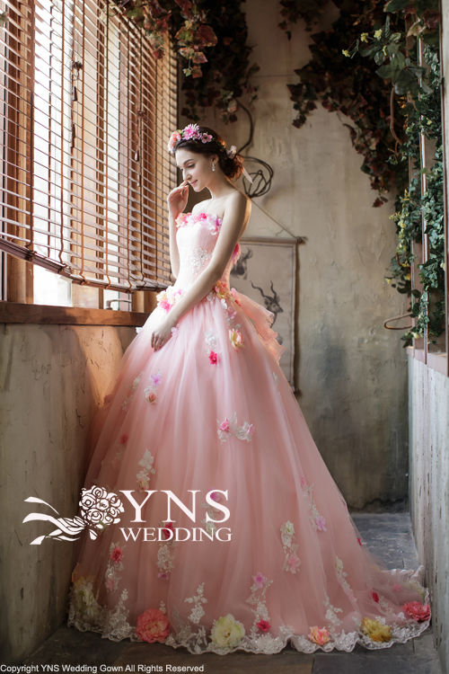 ysn wedding カラードレス　ウェディングドレスレディース
