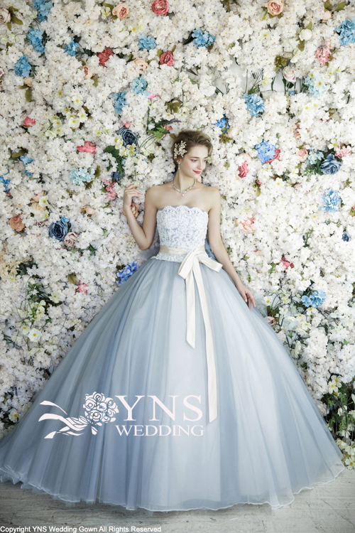 YNS WEDDING☆LaVenie Collection☆水色のドレス☆-www.ecosea.do