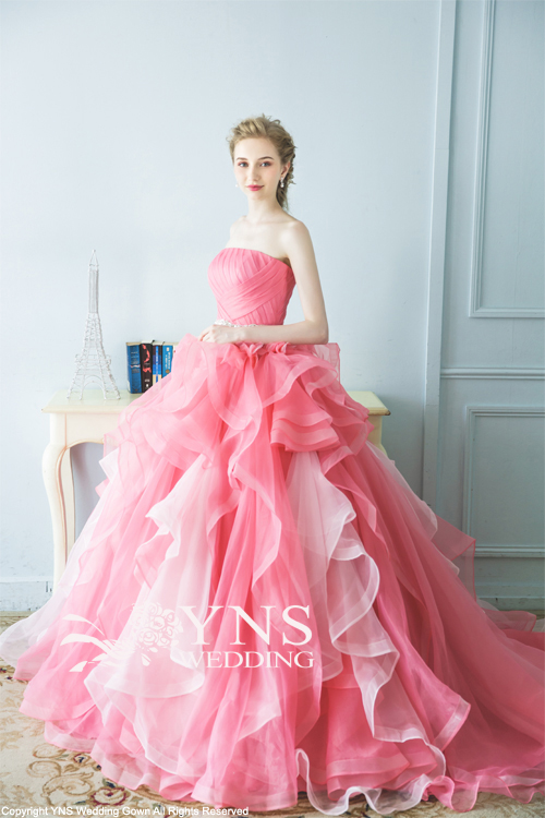 クリアランス価格 YNS WEDDING のカラードレス ウェディングドレス