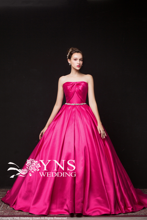 yns 7号 カラードレス  ピンク 定価11万→3.5万フォーマル/ドレス